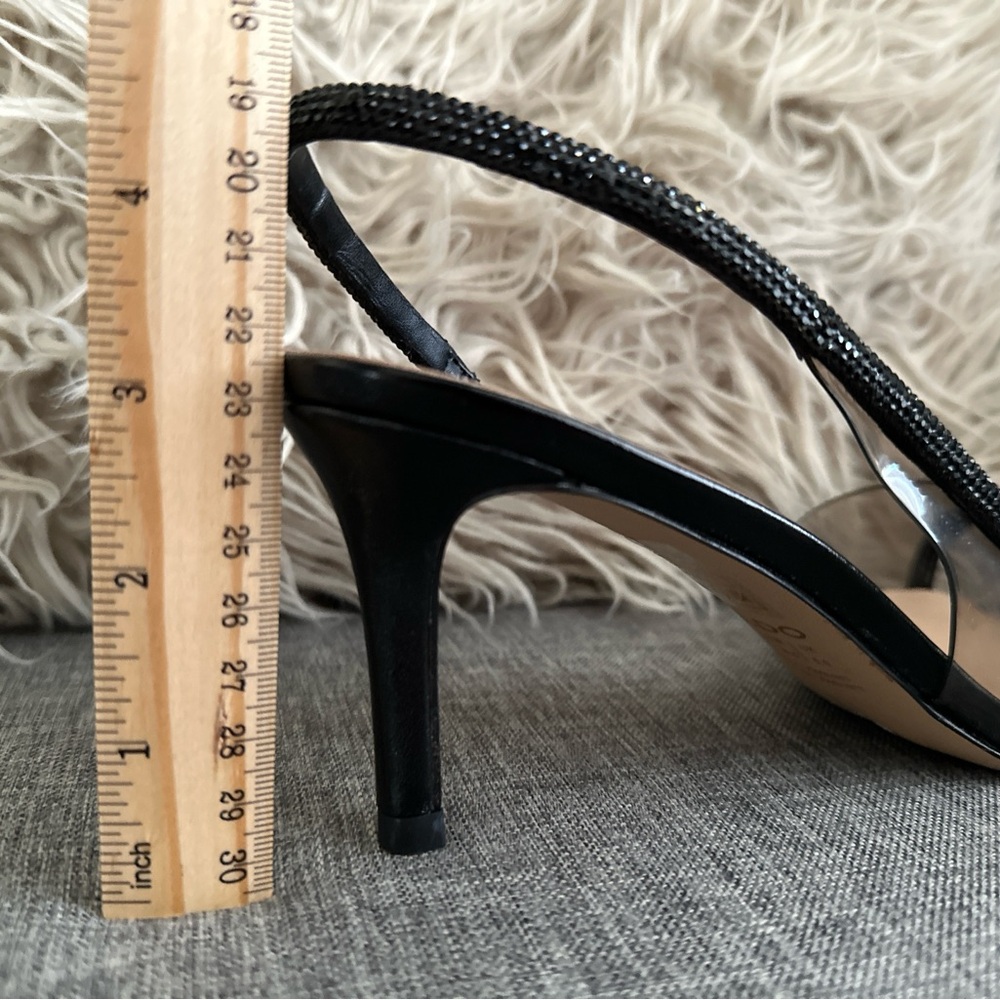 Aldo Black and Beige Strappy Heels - Picture 4 of 5